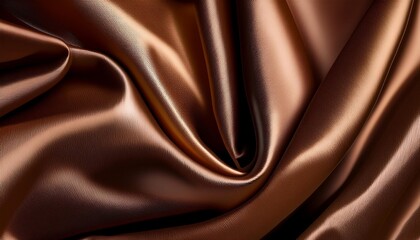 dark brown silk abstract background generated ai