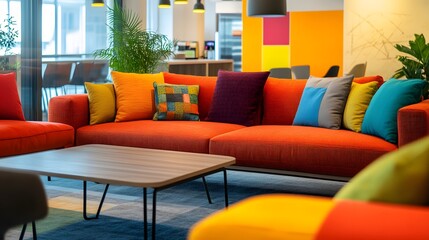 モダンなインテリアのコワーキングスペース