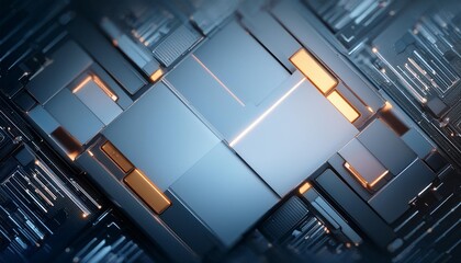 modern digital abstract 3d background copy space based on generative ai