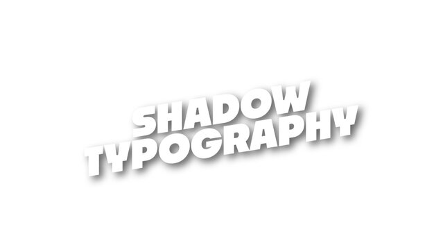 Shadow Typography