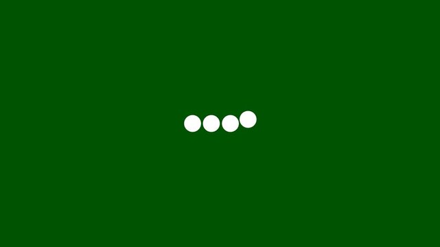 Dots Loading Animation Video with the display of four parallel dots loading in one colors