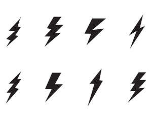 lightning bolt illustration thunder icon set flash icon lighting icon set
