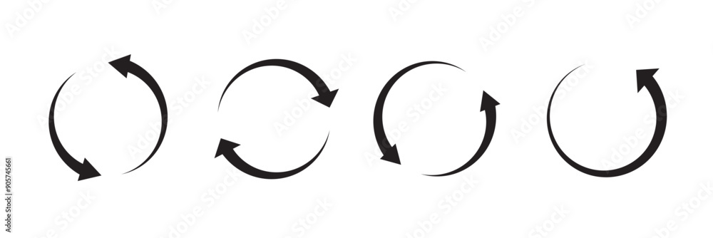 Poster reload vector icon set. repeat or refresh vector button. restart or reset sign. update and upgrade i