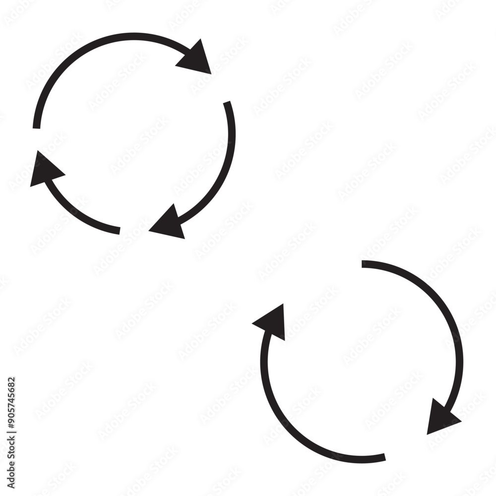 Poster reload vector icon set. repeat or refresh vector button. restart or reset sign. update and upgrade i
