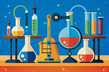 A colorful symphony of chemistry: exploring reactions in a laboratory setting