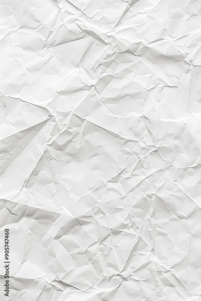 Aufkleber a close-up shot of a white paper sheet crumpled and wrinkled, often used as a symbol for confusion o