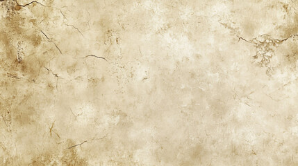 Fototapeta premium Cream-colored old paper with a sepia tan backdrop. The texture resembles tan parchment, creating a beige, rustic antique effect. The soft, worn parchment has a light, slab tile appearance.
