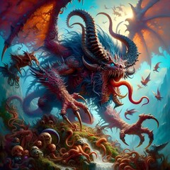 Obraz premium Chaos Beast in the Abyss. 