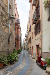 Narrow street in Bosa Sardinia