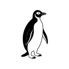 Naklejka premium penguin isolated on white background illustration