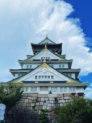 beautiful Osaka castle