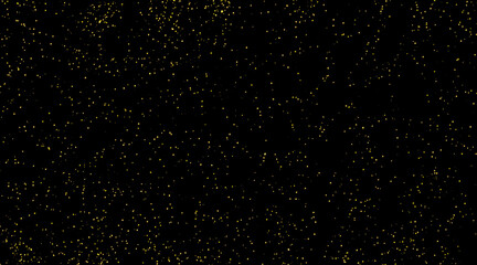 Lots of transparent bright festive golden lights. Golden sand, chaotically scattered.