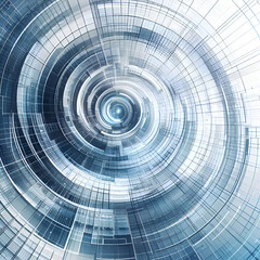 Futuristic Geometric Spiral Background