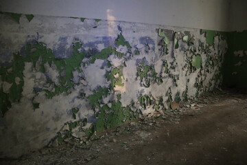 ruins inside a building after the war
