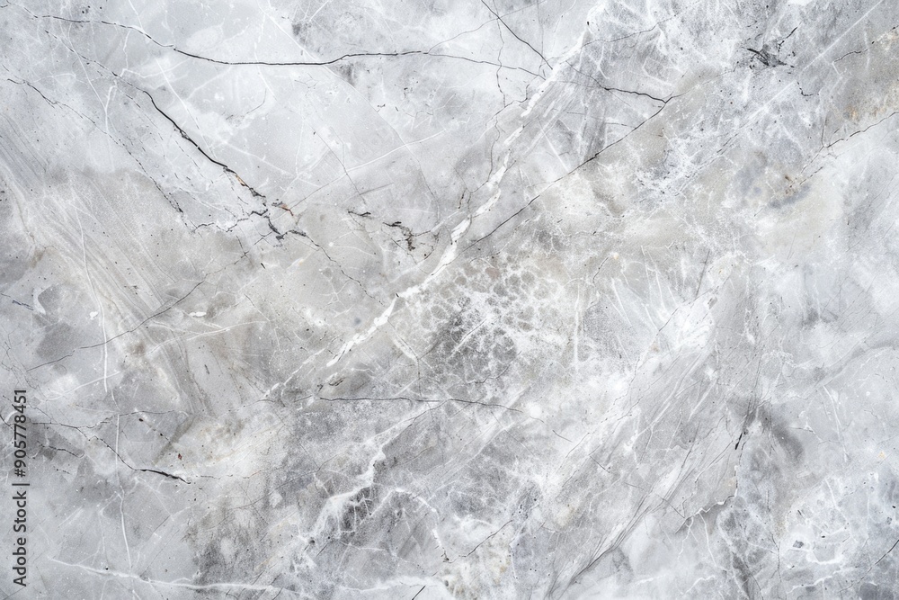 Poster Close-up shot of a white marble surface with subtle texture and reflection