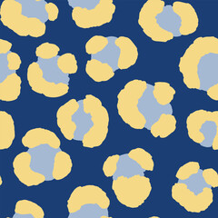 Abstract modern leopard seamless pattern. Animals trendy background. Color decorative vector stock illustration for print, card, postcard, fabric, textile. Modern ornament of stylized skin