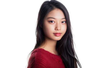 Determined and Serious Chinese Young Woman