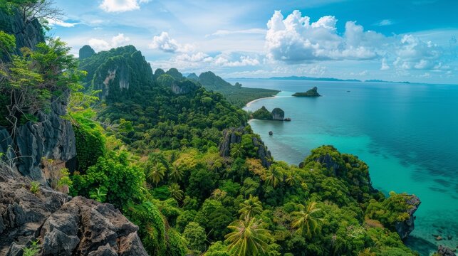  Tropical landscape Koh Samui in Thailand