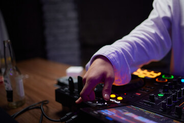 Audio Mixing Console in a Recording Studio with advanced sound production capabilities