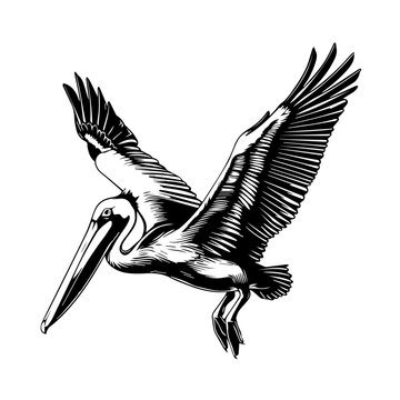 recommend clip art: Pelican Black Vector Illustration