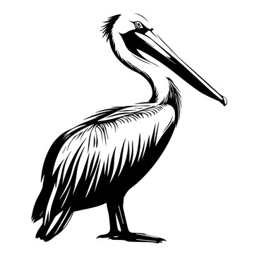 recommend clip art: Pelican Black Vector Illustration