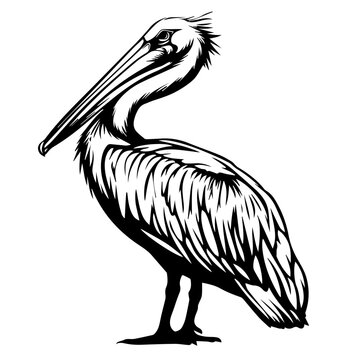 recommend clip art: Pelican Black Vector Illustration