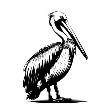 recommend clip art: Pelican Black Vector Illustration