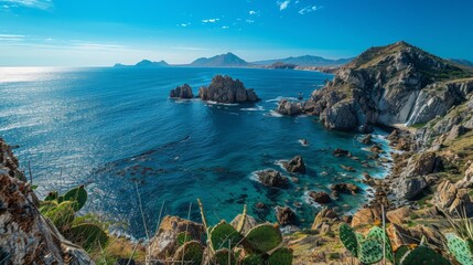 Aerial view of Mexican Coast