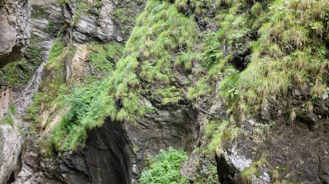 View of the Liechtensteinklamm (Liechtenstein Gorge), St. Johann im Pongau, Austria