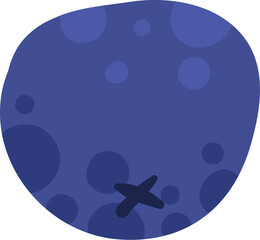 Doodle fruit. Natural tropical blueberry fruit, doodle vitamin healthy food. Vegan kitchen hand drawn, organic fruits or vegetarian food. Vector isolated icon illustration