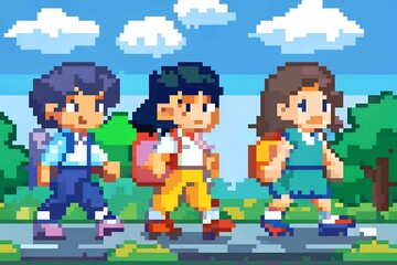 Children go to school	