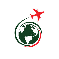 Fototapeta premium Global Travels Logo Design Original Vector