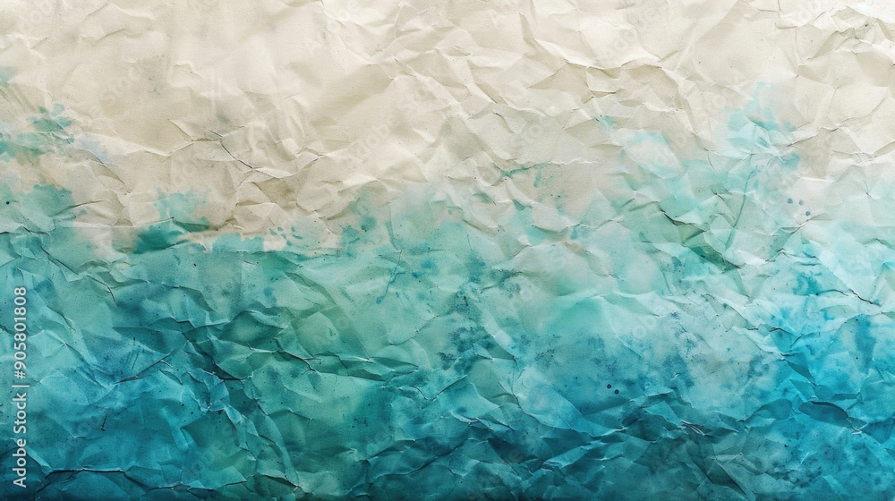 Poster a detailed view of a piece of paper with blue and white colors, ideal for use in illustrations or de