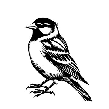 recommend clip art: Sparrow Bird Vector Illustration