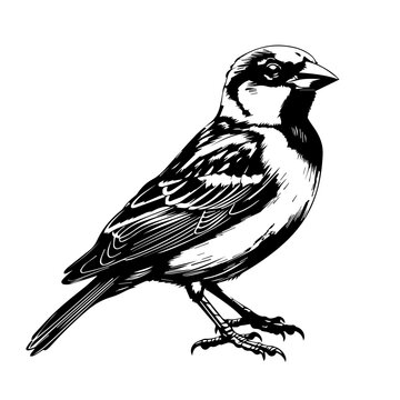 recommend clip art: Sparrow Bird Vector Illustration