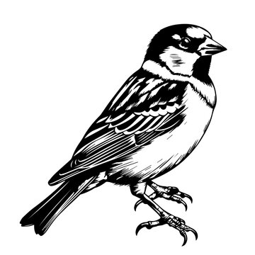 recommend clip art: Sparrow Bird Vector Illustration