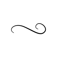 Hand drawn flourishes, swirls, decorative elements vector 