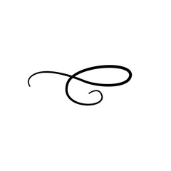 Hand drawn flourishes, swirls, decorative elements vector 