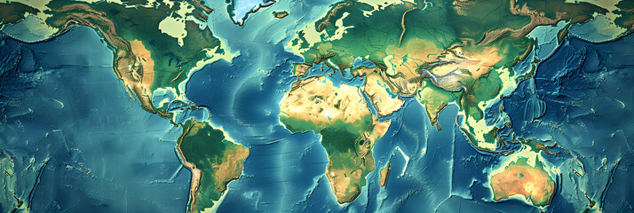 Simplistic Outline Map Depicting Geographical Boundaries of a Region or Country