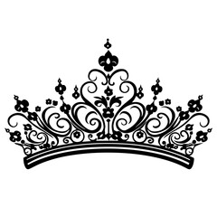 Hand-Drawn Tiara Vector Illustration © Mateusz