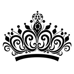 Hand-Drawn Tiara Vector Illustration