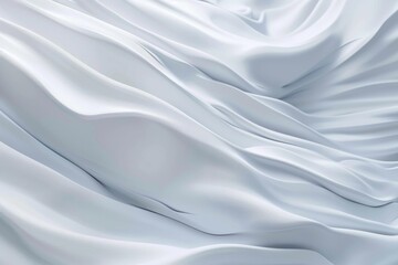 Close-up shot of a white sheet with folds and creases, suitable for use in design or photography projects