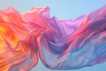 Fototapeta premium Close-up of a vibrant pink and purple fabric pattern
