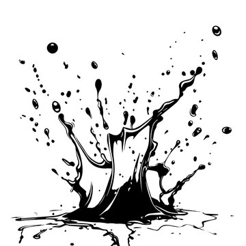 recommend clip art: Dynamic Water Splash Vector Illustration