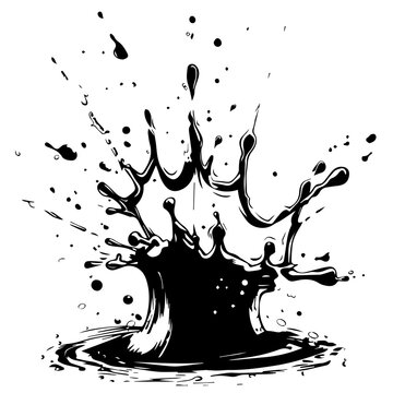 recommend clip art: Dynamic Water Splash Vector Illustration