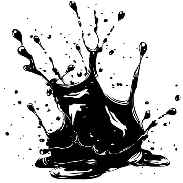 recommend clip art: Dynamic Water Splash Vector Illustration