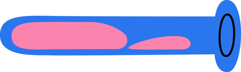 Chemical Test Tube With Liquid