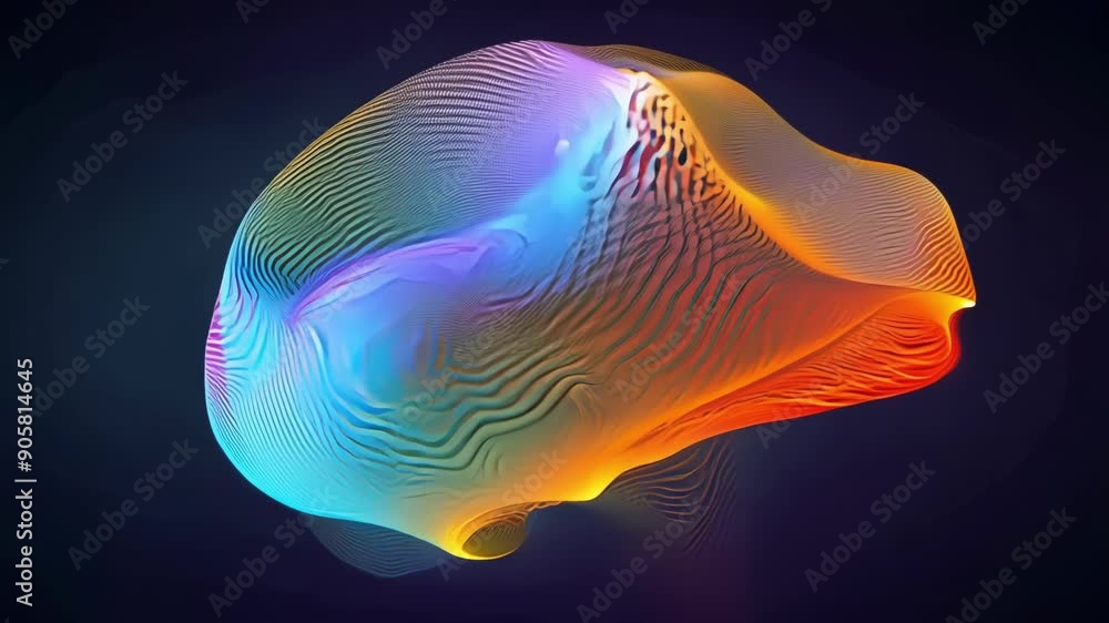 Poster an artistic interpretation of organic growth utilizing fluid and abstract shapes to convey a sense o