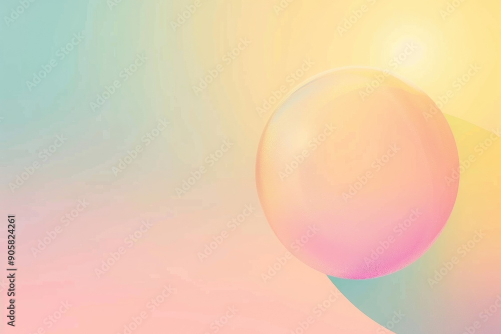 Poster a bright pink and blue background with a mid-sized ball, perfect for adding some color to your desig