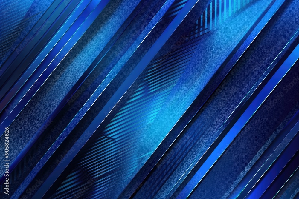 Poster A close-up shot of a blue background featuring abstract lines, great for use in backgrounds or textures